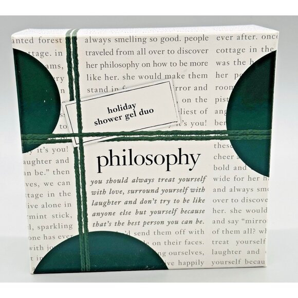 Philosophy Holiday Shower Gel Duo Pistachio Dreams Juniper Berries 6 oz Each - Picture 5 of 6